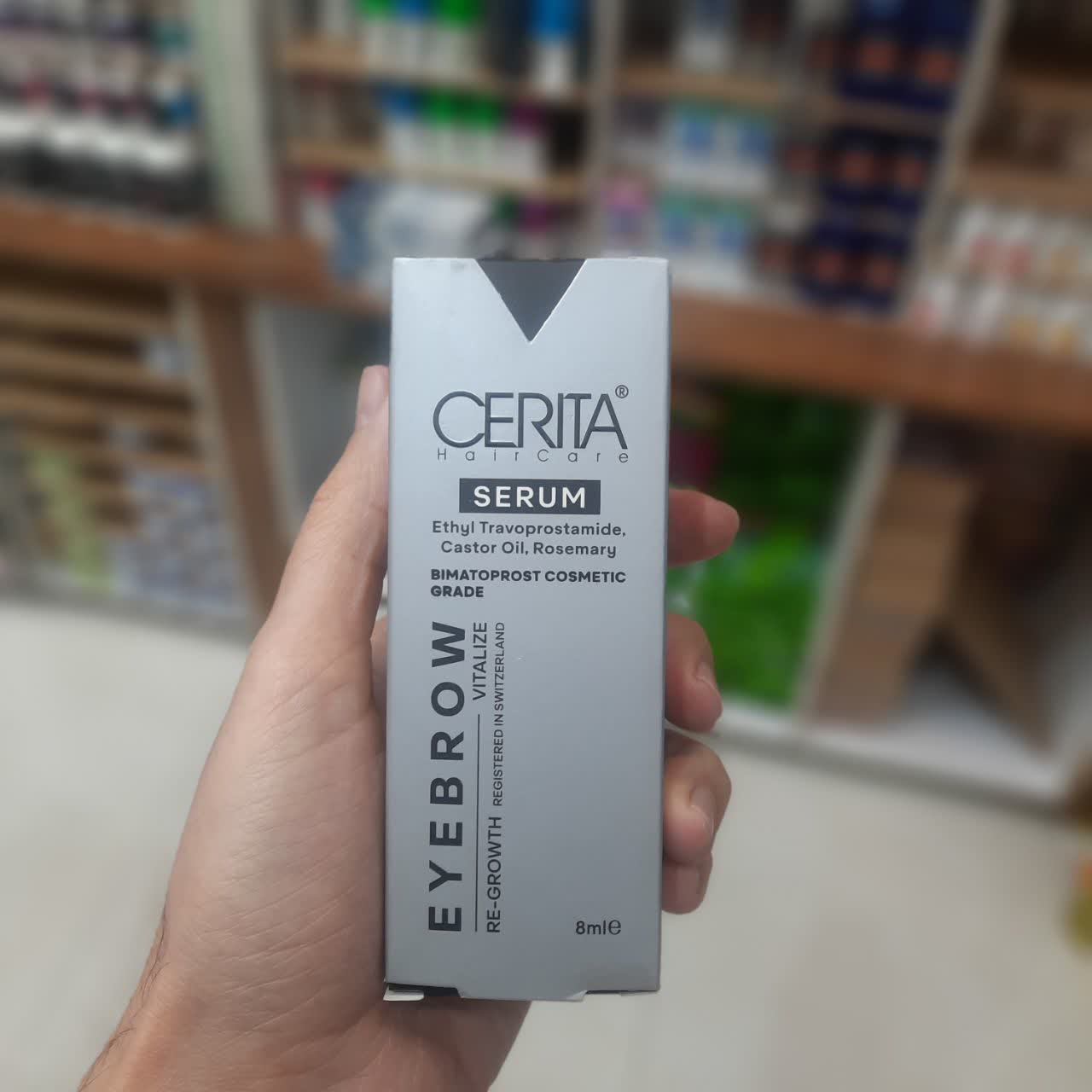 سرم تقویت کننده ابرو سریتا مدل Eyebrow Vitalize طرح جدید حجم 8 میل
