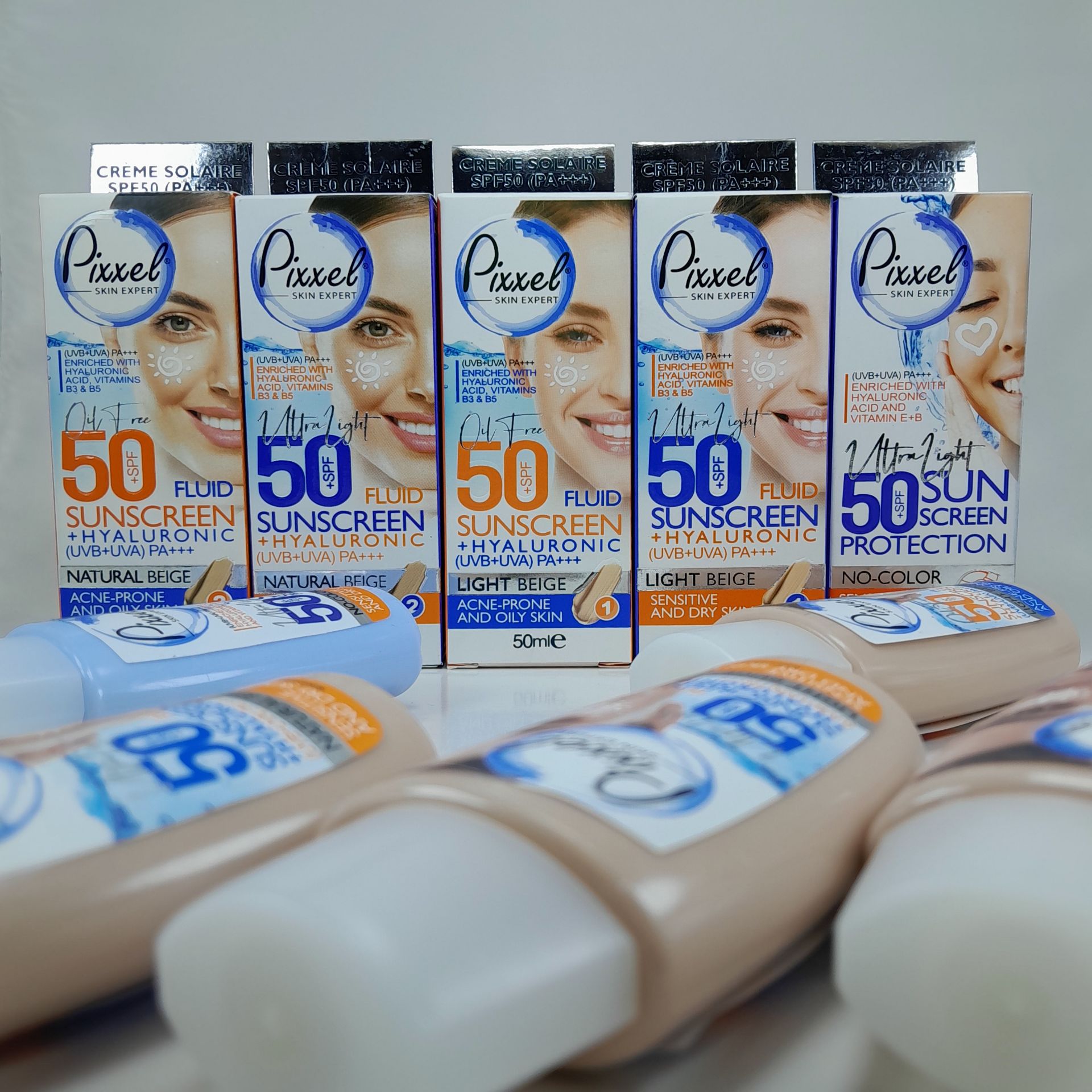 کرم ضد آفتاب پیکسل پوست خشک و حساس 50 میلی لیتر SPF50 بدون رنگ