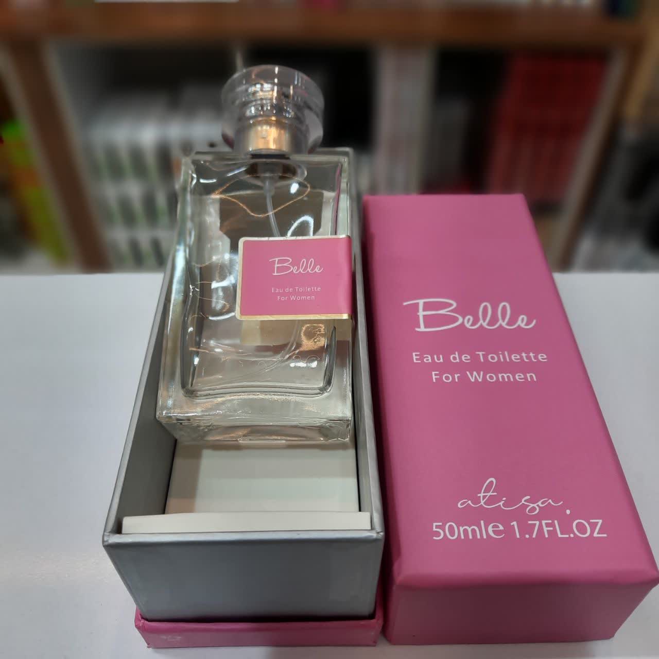 ادوتویلت زنانه ای آی ان مدل belle با رایحه شیرین حجم 50 میلی‌لیتر