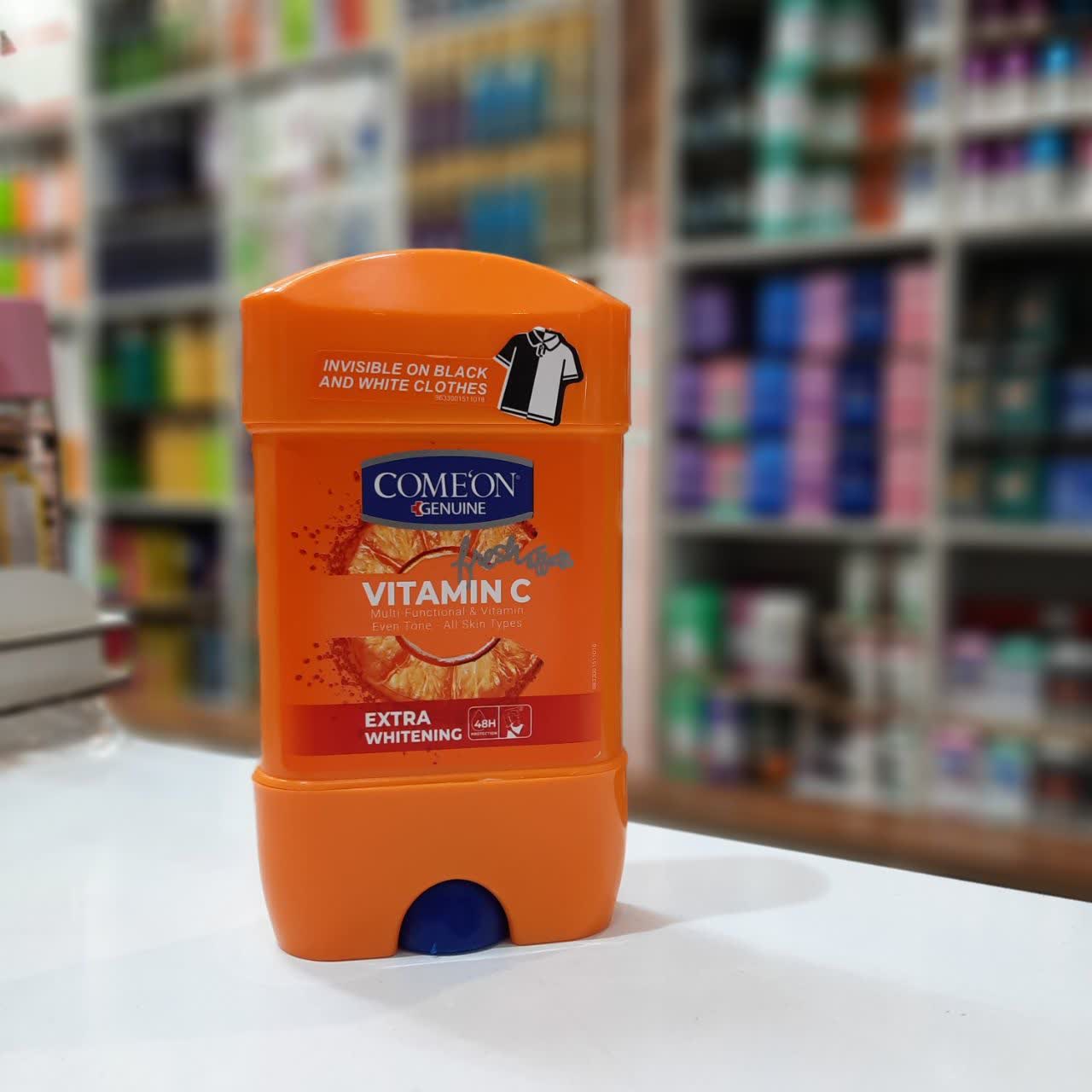استیک صابونی خوشبو کننده بدن کامان مدل Vitamin C مناسب انواع پوست حجم 40 میلی لیتر